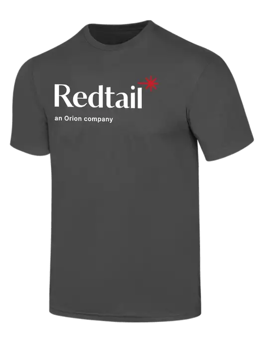 Simply Soft Charcoal 4.5oz  Poly/Combed Ring Spun Cotton T-Shirt w/Redtail Logo