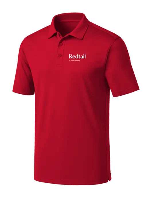 Red Silk Touch Performance Polo w/Redtail Logo