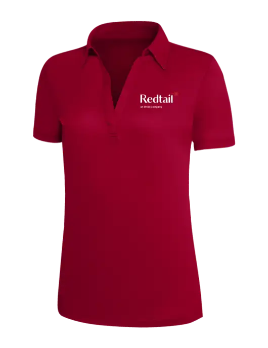 Red Silk Touch Womens Performance Polo w/Redtail Logo