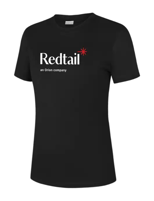  Womens Black PosiCharge Competitor Tee w/Redtail Logo